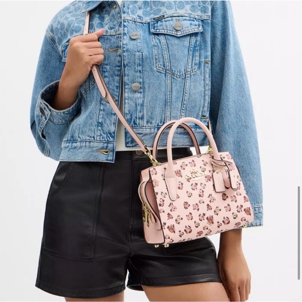 NOT FOR SALE COACH Andrea Carryall Bag With Rose Print - Picture 5 of 7